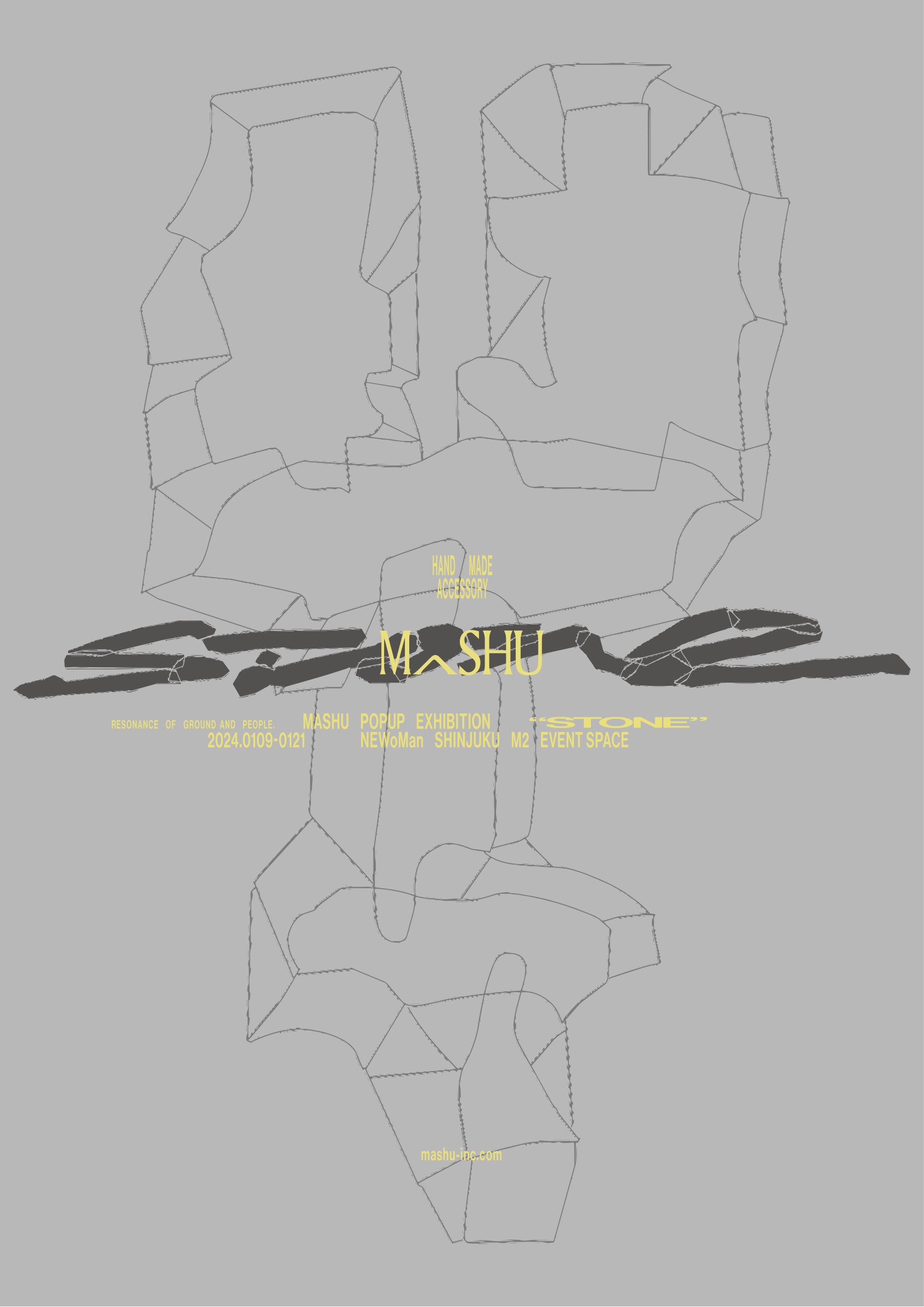 Stone exhibition poster